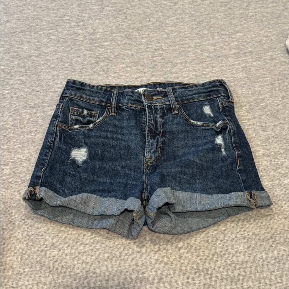 Old Navy Blue High Rise Jean Shorts